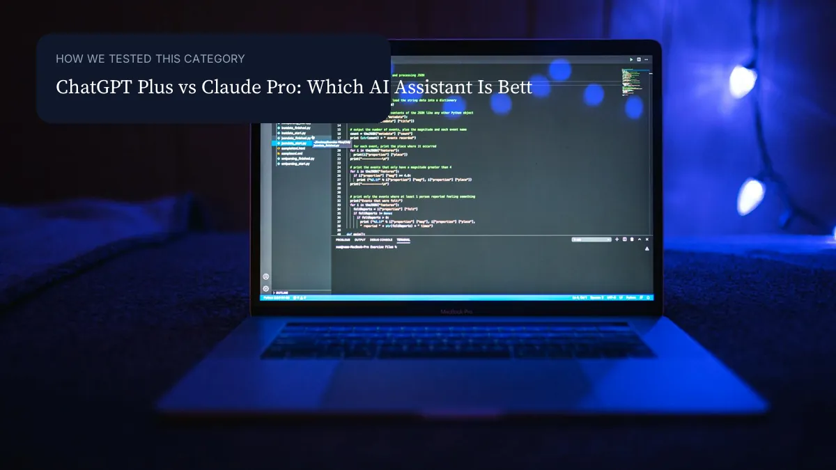ChatGPT Plus vs Claude Pro: Which AI Assistant Is Better for Work? context image visual