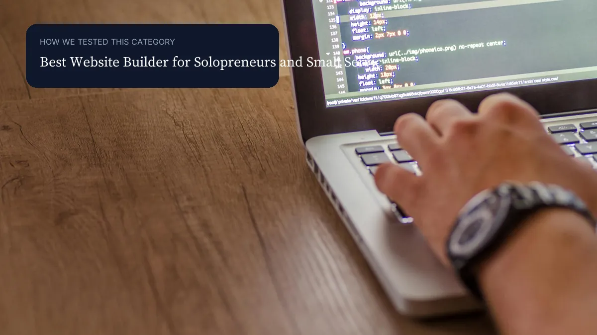 Best Website Builder for Solopreneurs and Small Service Businesses context image visual