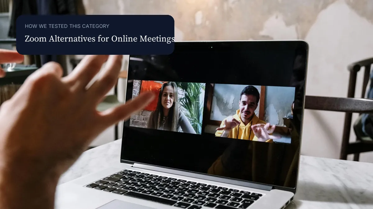 Zoom Alternatives for Online Meetings context image visual