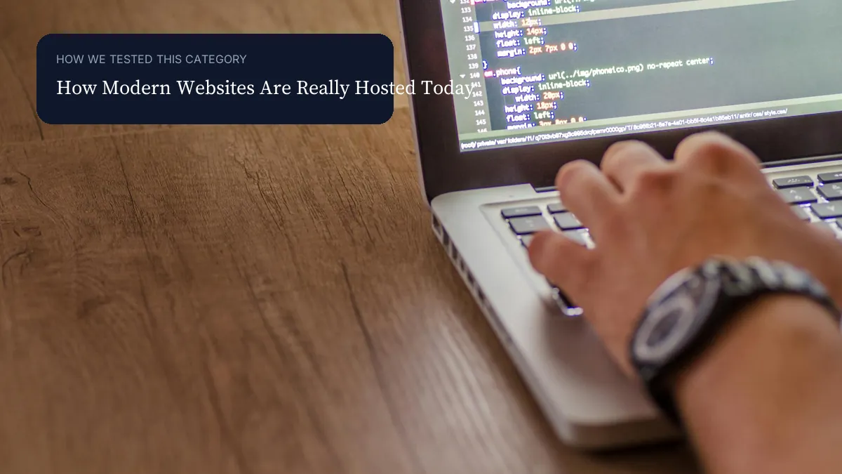 How Modern Websites Are Really Hosted Today context image visual