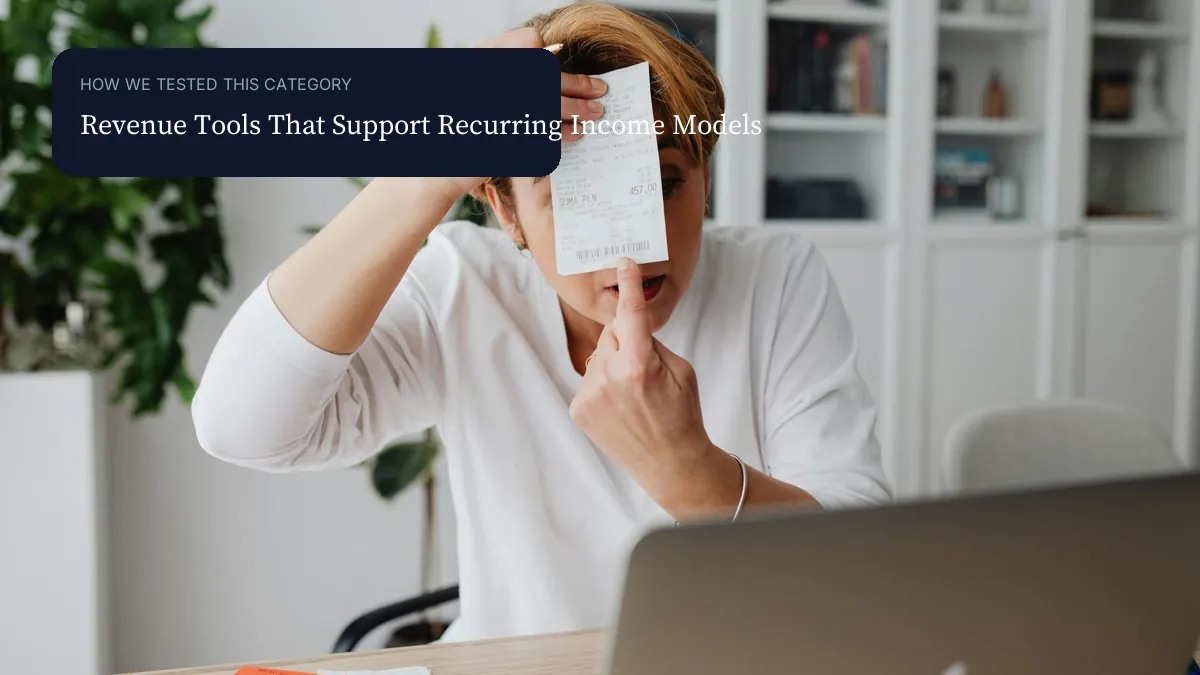 Revenue Tools That Support Recurring Income Models context image visual