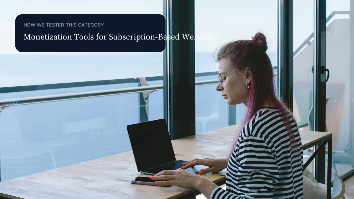 Monetization Tools for Subscription-Based Websites context image visual