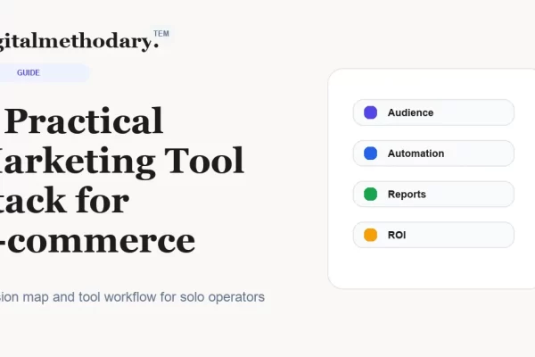A Practical Marketing Tool Stack for E-commerce Brands cover for software decision guide