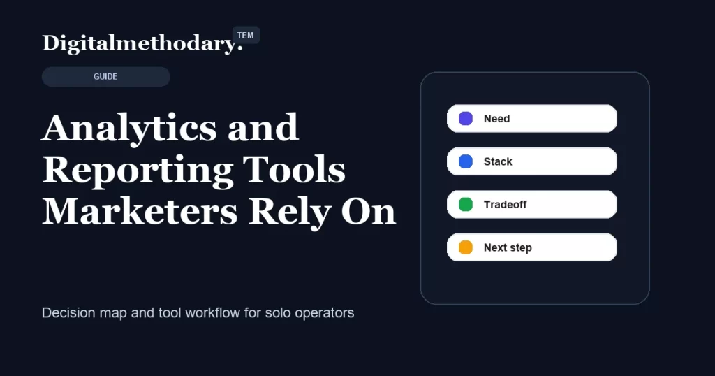 Analytics and Reporting Tools Marketers Rely On cover for software decision guide