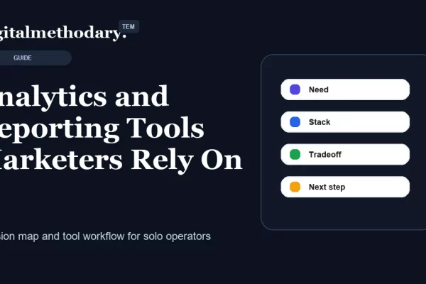 Analytics and Reporting Tools Marketers Rely On cover for software decision guide