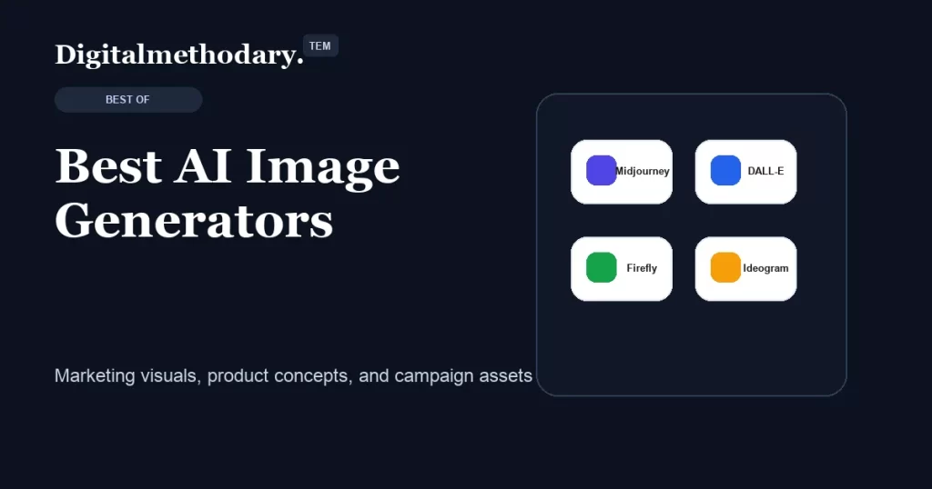 Best AI image generators cover showing creative prompt image production workflow