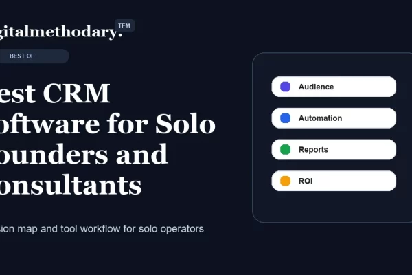 Best CRM Software for Solo Founders and Consultants cover for software decision guide