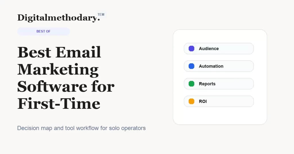 Best Email Marketing Software for First-Time Newsletter Operators cover for software decision guide