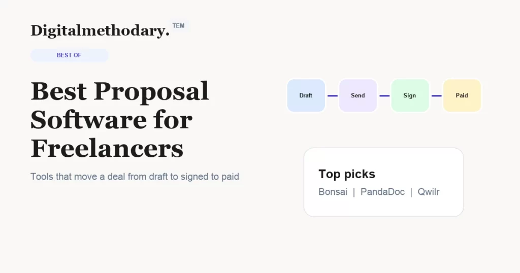 Best Proposal Software for Freelancers Closing 5-Figure Deals 2026