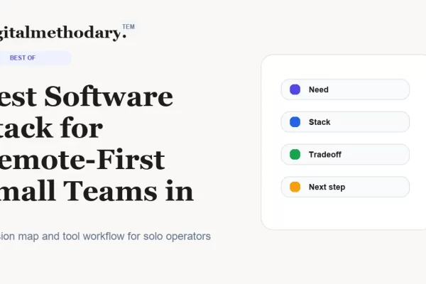 Best Software Stack for Remote-First Small Teams in cover for software decision guide