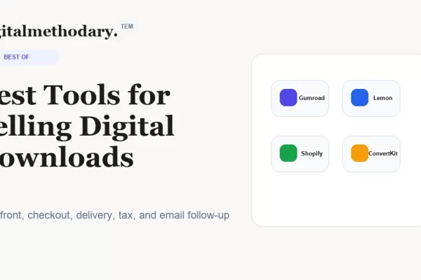 Best Tools Selling Digital Downloads Cover 600x400