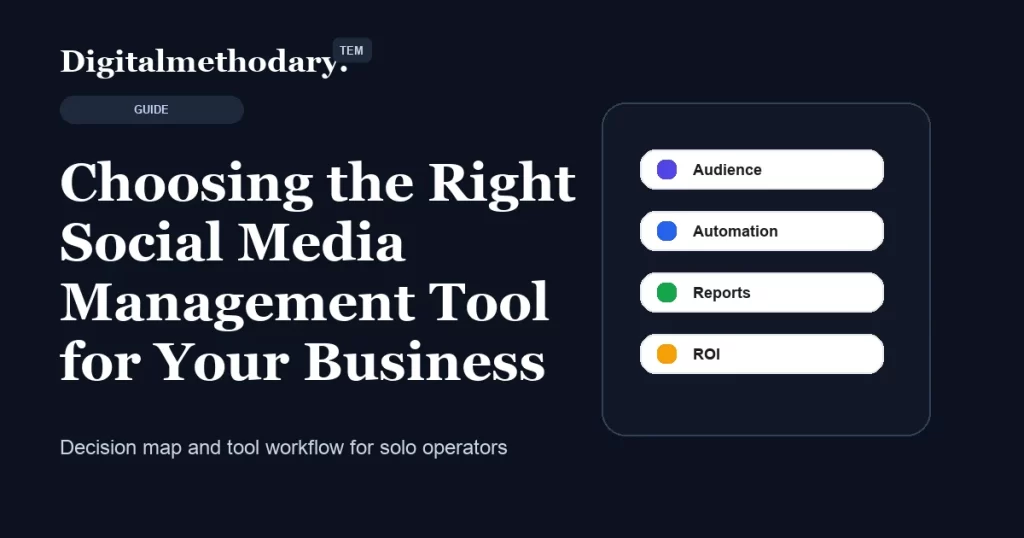 Choosing the Right Social Media Management Tool for Your Business cover for software decision guide