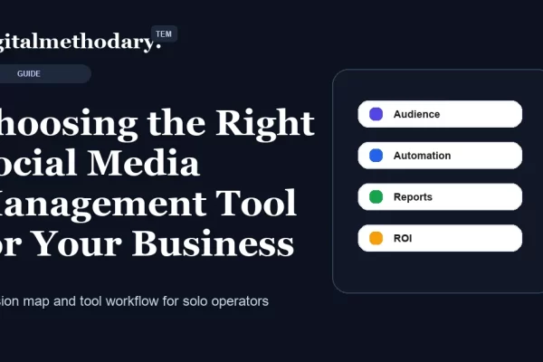 Choosing the Right Social Media Management Tool for Your Business cover for software decision guide