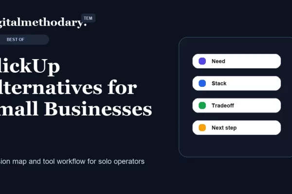 ClickUp Alternatives for Small Businesses cover for software decision guide