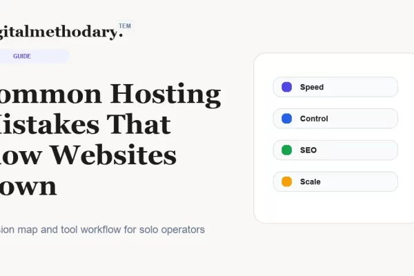 Common Hosting Mistakes That Slow Websites Down Cover 600x400