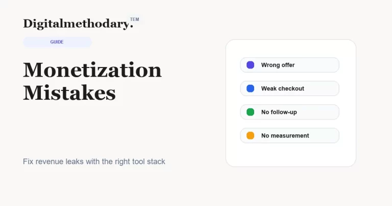 Common Monetization Mistakes and the Tools That Fix Them