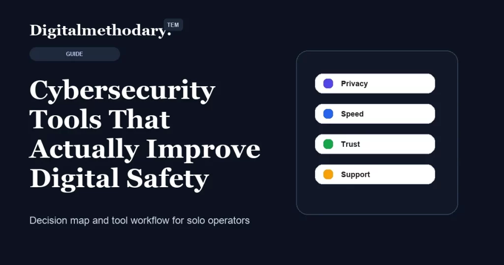 Cybersecurity Tools That Actually Improve Digital Safety cover for software decision guide