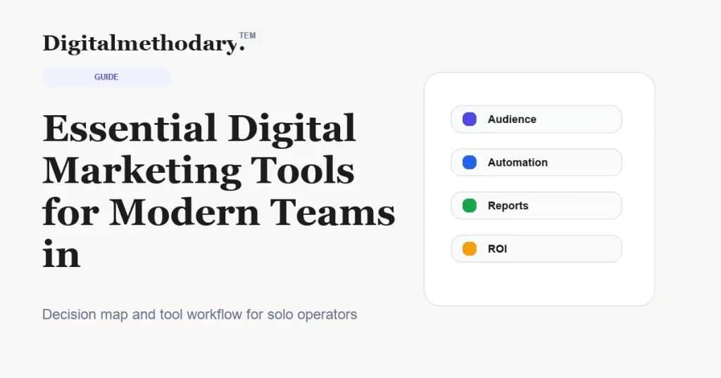 Essential Digital Marketing Tools for Modern Teams in 2026 Essential Digital Marketing Tools for Modern Teams in 2026