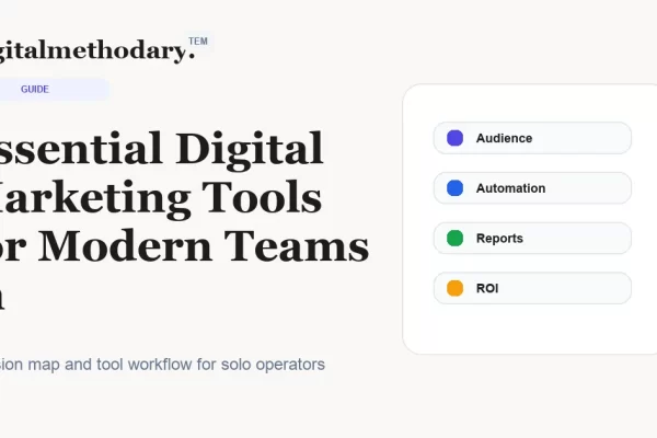 Essential Digital Marketing Tools for Modern Teams in cover for software decision guide