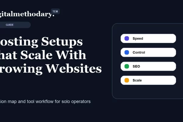 Hosting Setups That Scale With Growing Websites Cover 600x400