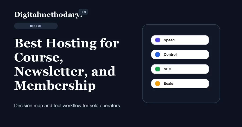 Best Hosting for Course, Newsletter, and Membership Creators cover for software decision guide