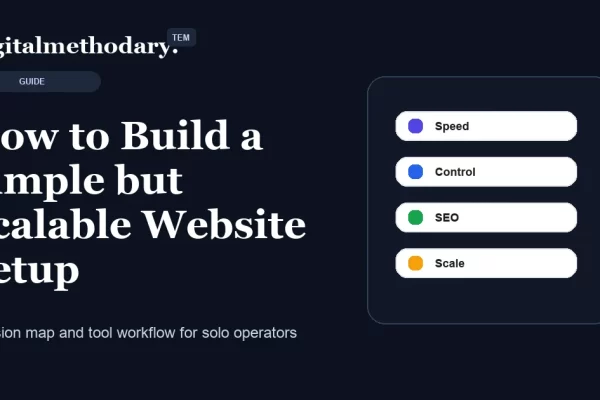How to Build a Simple but Scalable Website Setup cover for software decision guide