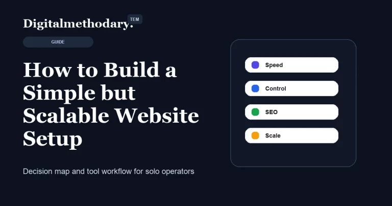 How to Build a Simple but Scalable Website Setup
