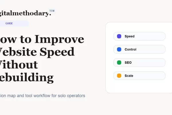 How to Improve Website Speed Without Rebuilding Everything cover for software decision guide