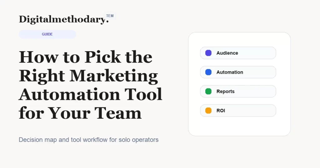 How to Pick the Right Marketing Automation Tool for Your Team cover for software decision guide