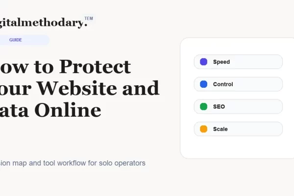 How to Protect Your Website and Data Online cover for software decision guide