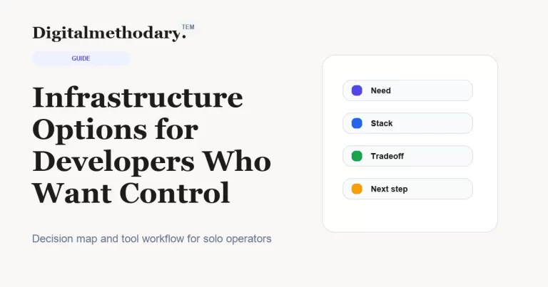 Infrastructure Options for Developers Who Want Control