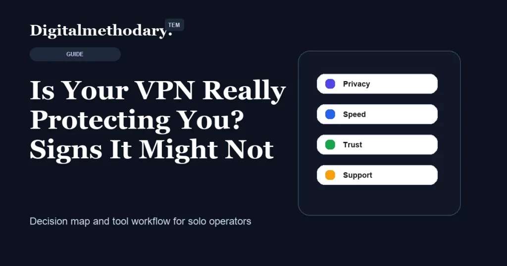 Is Your VPN Really Protecting You? Signs It Might Not cover for software decision guide