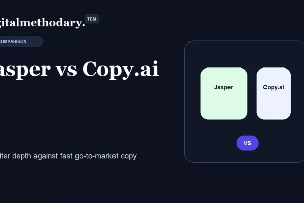Jasper vs Copy.ai comparison cover showing brand content and GTM workflows