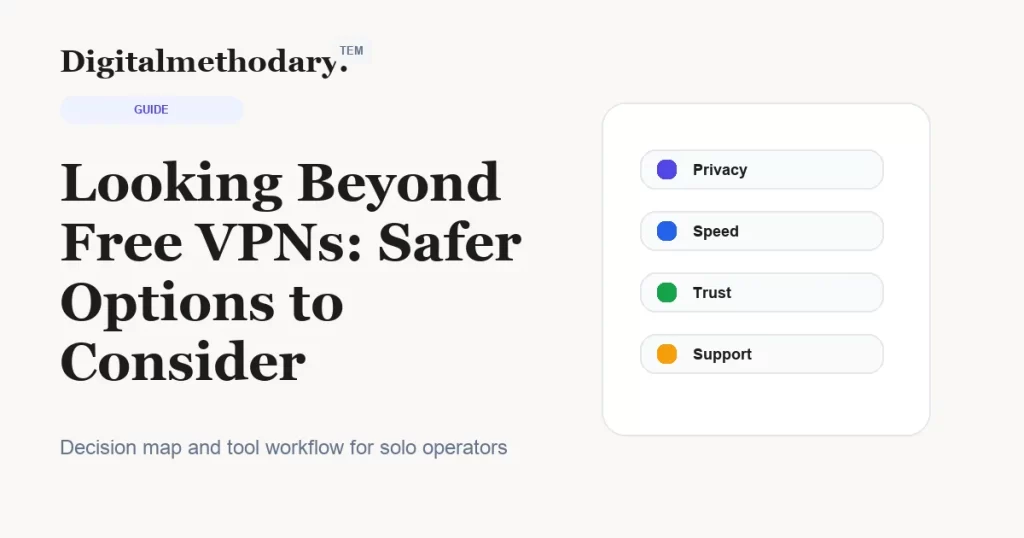 Looking Beyond Free VPNs: Safer Options to Consider cover for software decision guide
