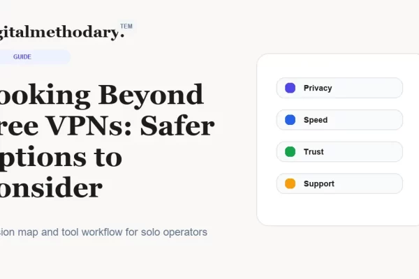 Looking Beyond Free VPNs: Safer Options to Consider cover for software decision guide