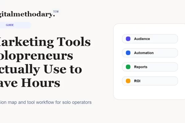 Marketing Tools Solopreneurs Actually Use to Save Hours cover for software decision guide