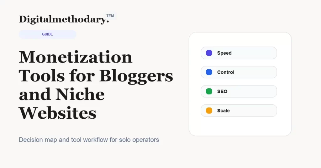 Monetization Tools for Bloggers and Niche Websites cover for software decision guide