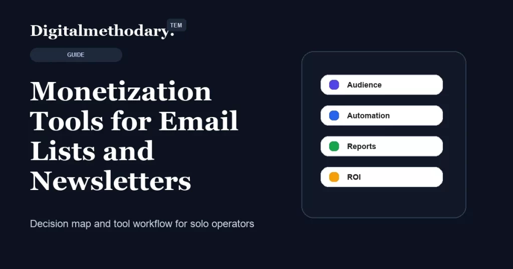 Monetization Tools for Email Lists and Newsletters cover for software decision guide