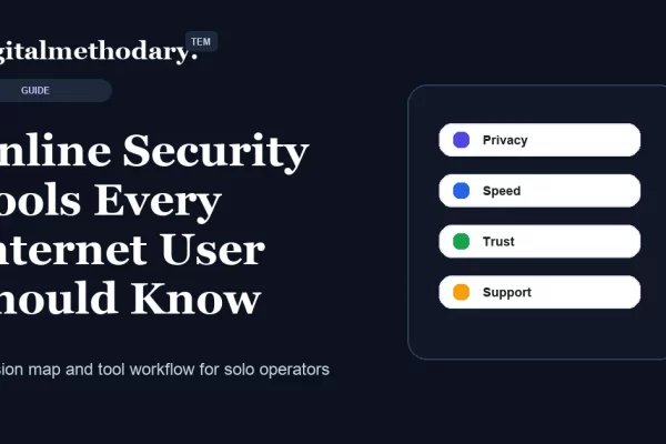 Online Security Tools Every Internet User Should Know cover for software decision guide