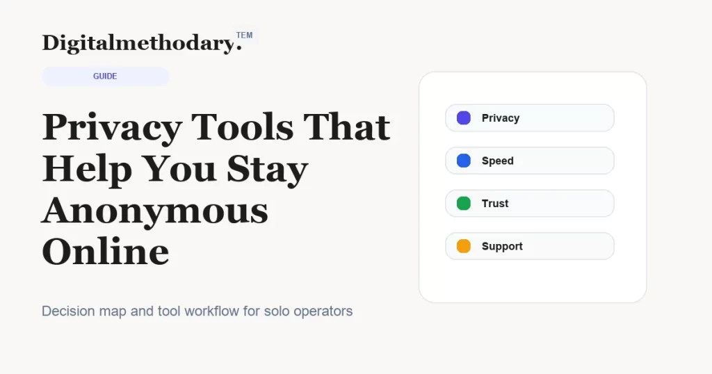 Privacy Tools That Help You Stay Anonymous Online cover for software decision guide
