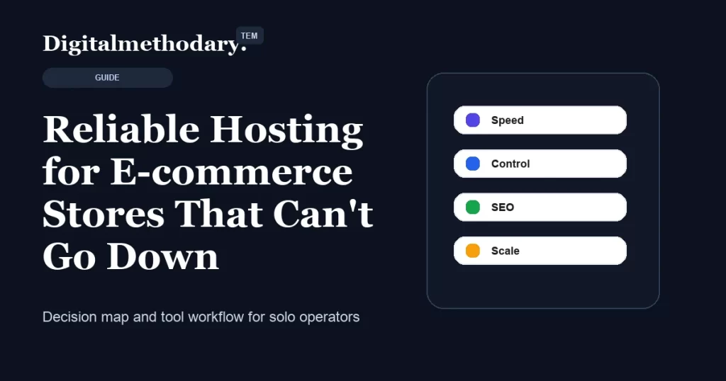 Reliable Hosting for E-commerce Stores That Can’t Go Down