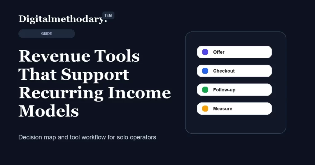 Revenue Tools That Support Recurring Income Models cover for software decision guide