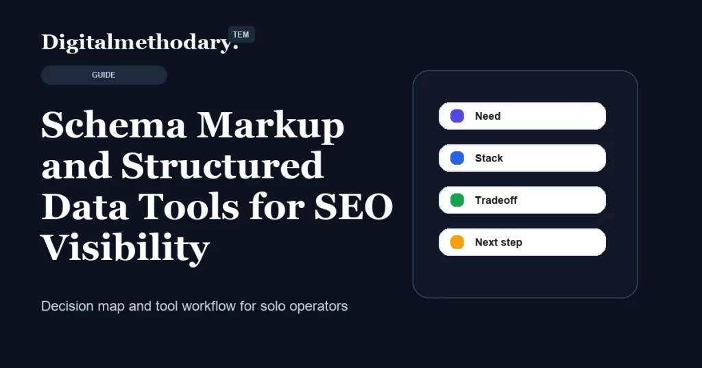 Schema Markup and Structured Data Tools for SEO Visibility cover for software decision guide