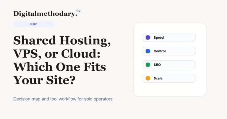 Shared Hosting, VPS, or Cloud: Which One Fits Your Site?