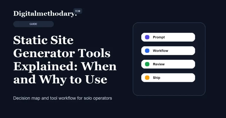 Static Site Generator Tools Explained: When and Why to Use Them