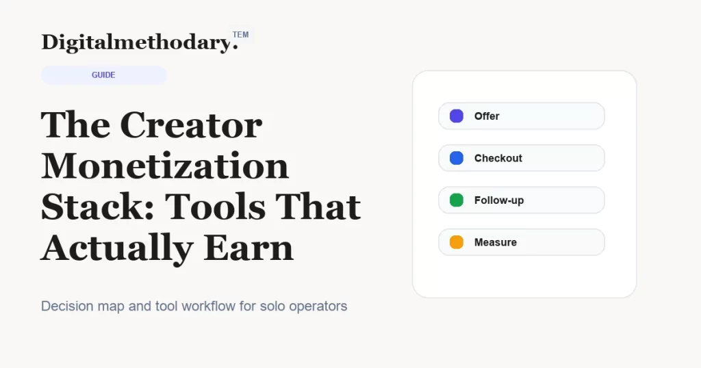 The Creator Monetization Stack: Tools That Actually Earn cover for software decision guide