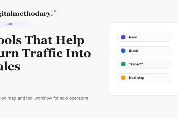 Tools That Help Turn Traffic Into Sales Cover 600x400