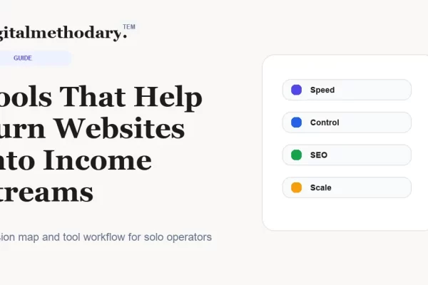 Tools That Help Turn Websites Into Income Streams Cover 600x400