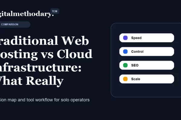 Traditional Web Hosting Vs Cloud Infrastructure What Really Changes Cover 600x400