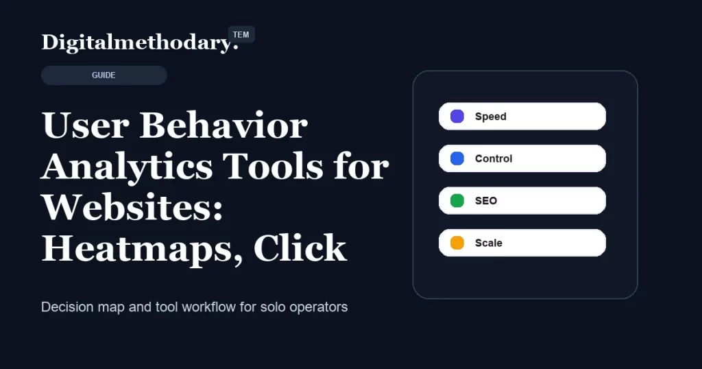 User Behavior Analytics Tools for Websites: Heatmaps, Click Tracking, and Funnels cover for software decision guide